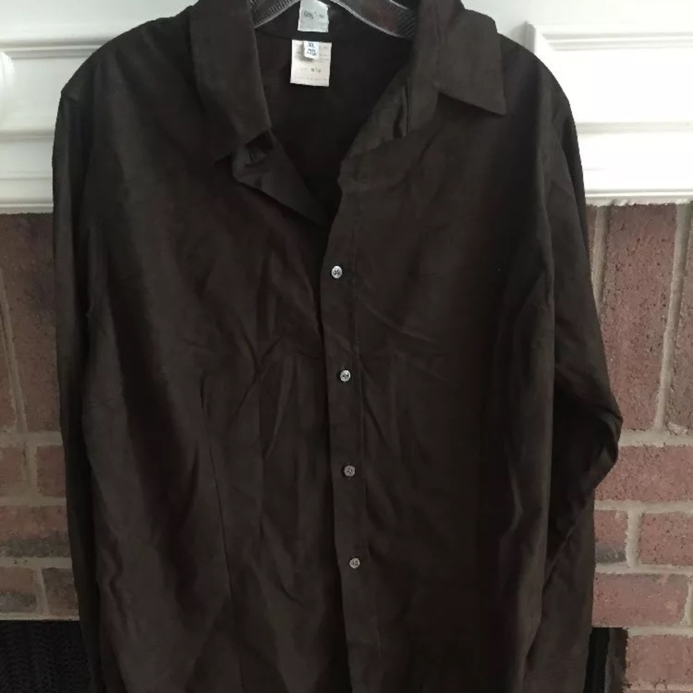 Craig Taylor Mia Fit Brown SZ XL Long Sleeve Shirt